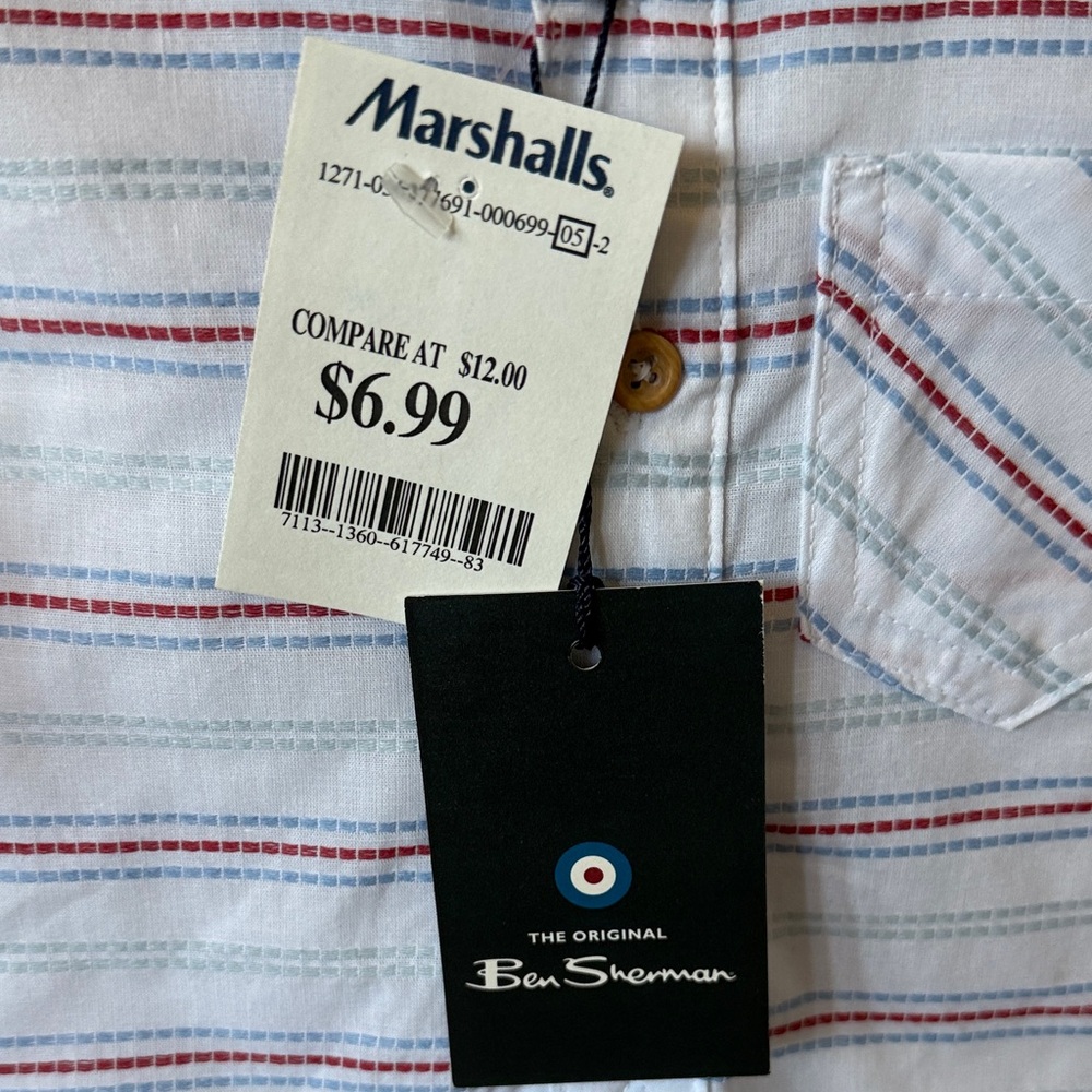 Ben Sherman Kids One Piece with Red and Blue Stripes - Picture 2 of 4